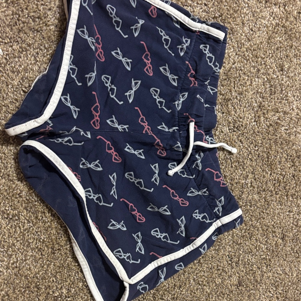 Navy Shorts with Sunglasses Print
